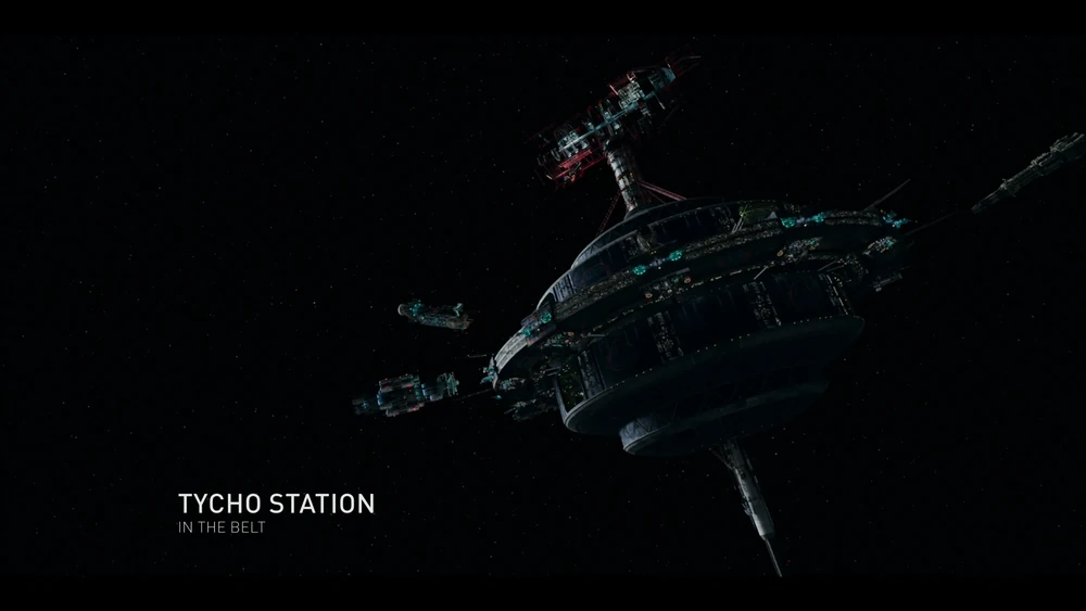 Tycho Station in the Belt, screenshot from Season 5 Episode 1