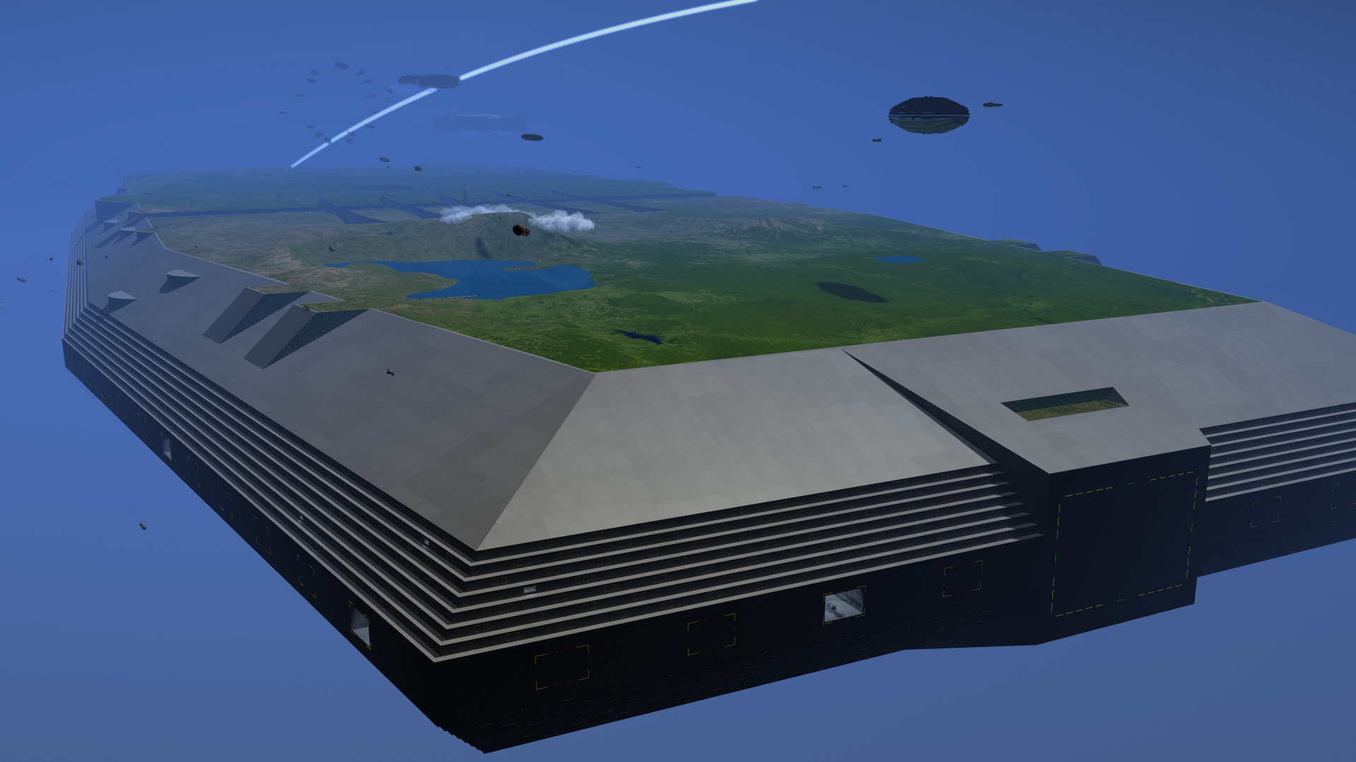 A General Systems Vehicle, mobile city-ship housing millions